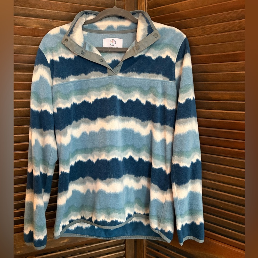 44 Degree North Blue Patterned fleece